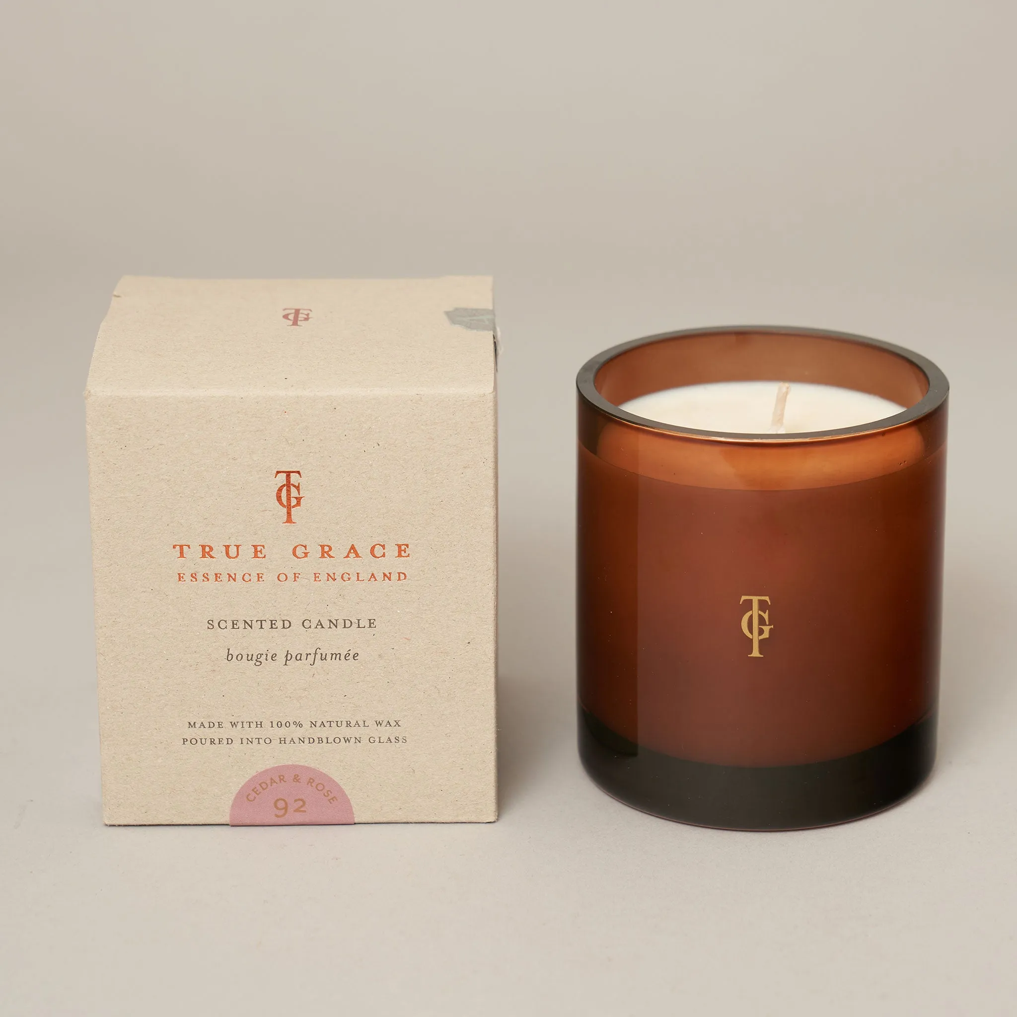 Cedar & Rose Medium Candle
