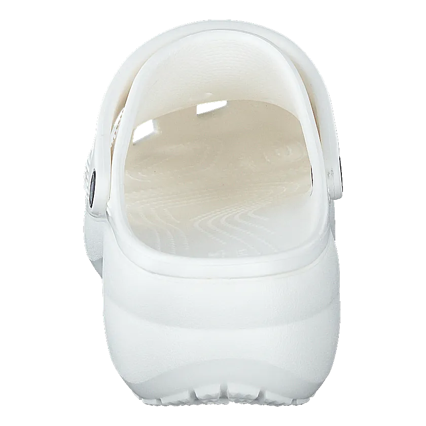 Classic Platform Clog White