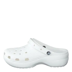 Classic Platform Clog White
