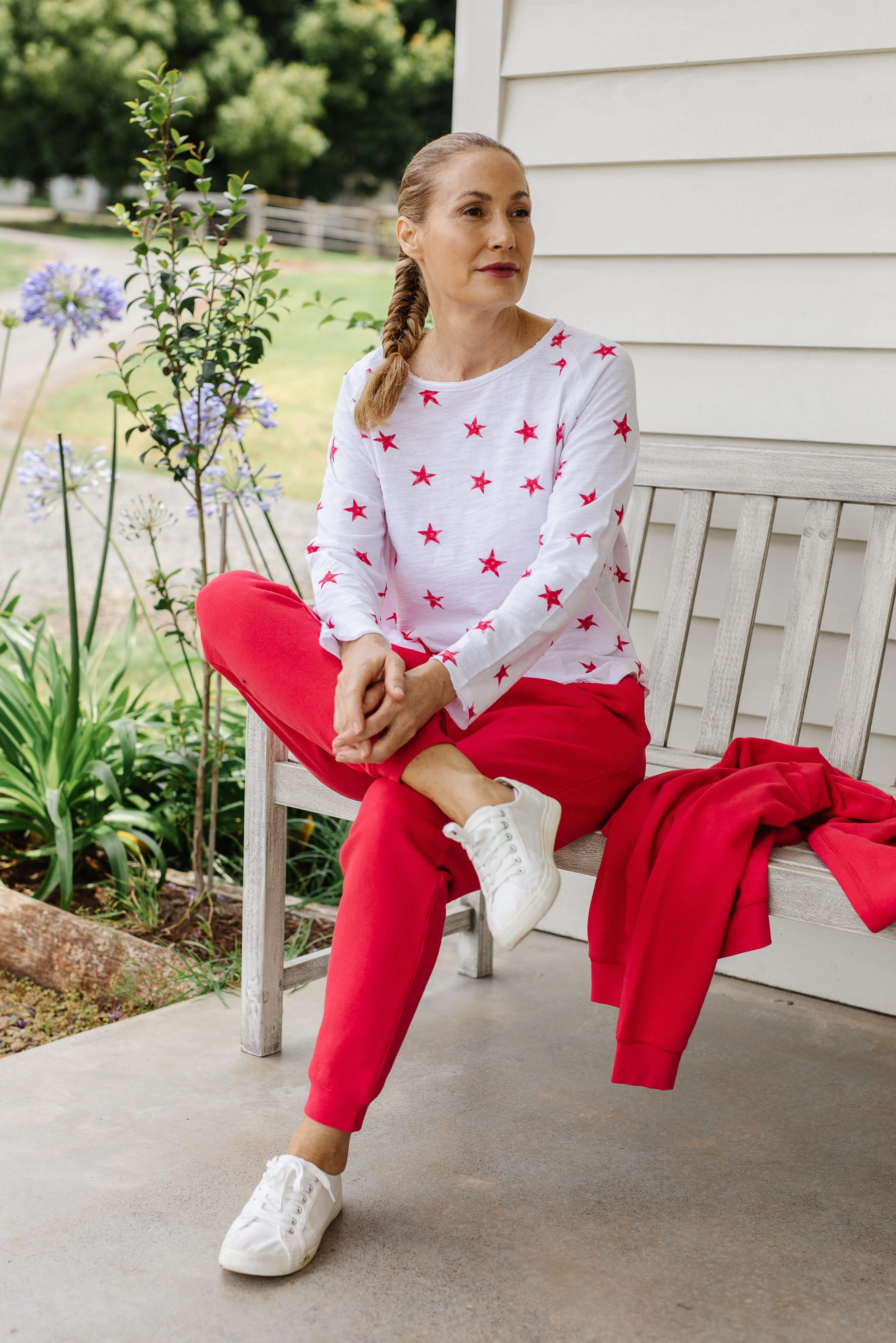 Cozy Track Pant Red