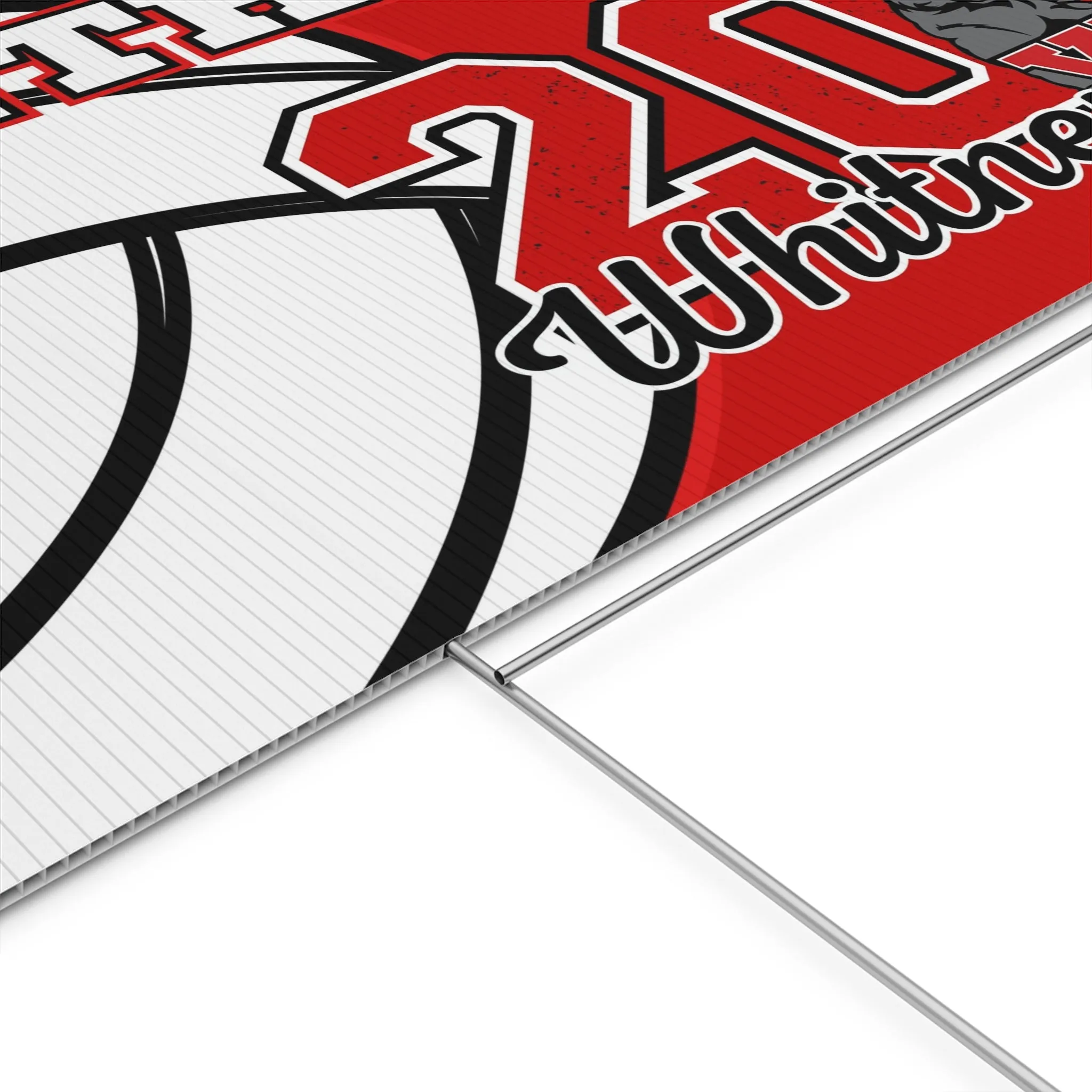 Custom Volleyball Yard Sign With H Stake, 18"x24" | 1 ct