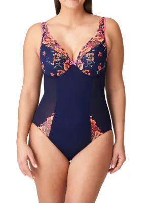Devdaha Half Padded Plunge Body  - Velvet Blue