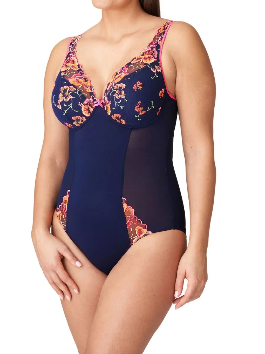Devdaha Half Padded Plunge Body  - Velvet Blue