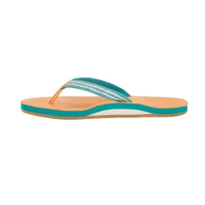 Hari Mari Women's Fields Puebla Jade Size 10 Memory Foam Flip Flops
