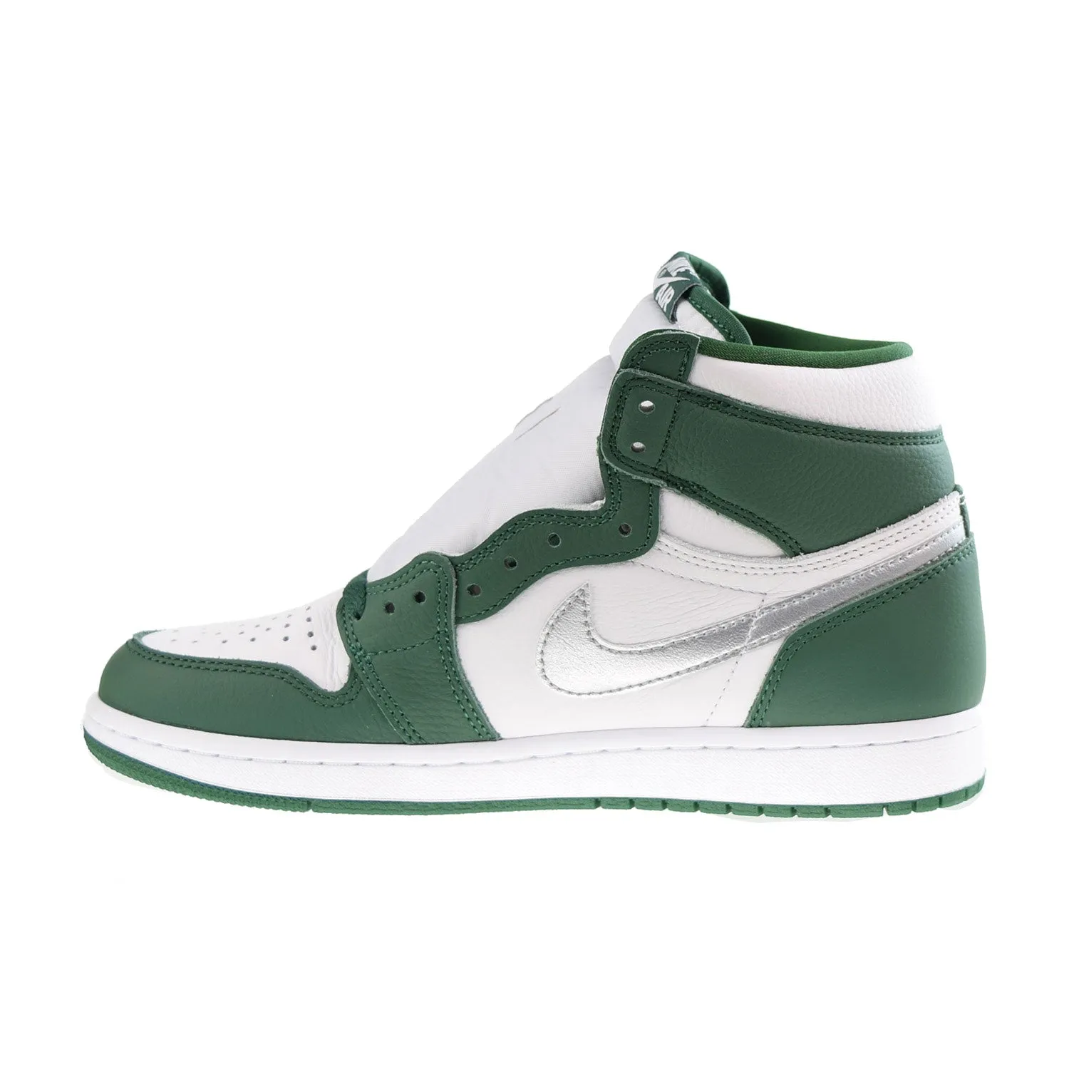 Jordan 1 Retro High OG Men's Shoes Gorge Green-Metallic Silver