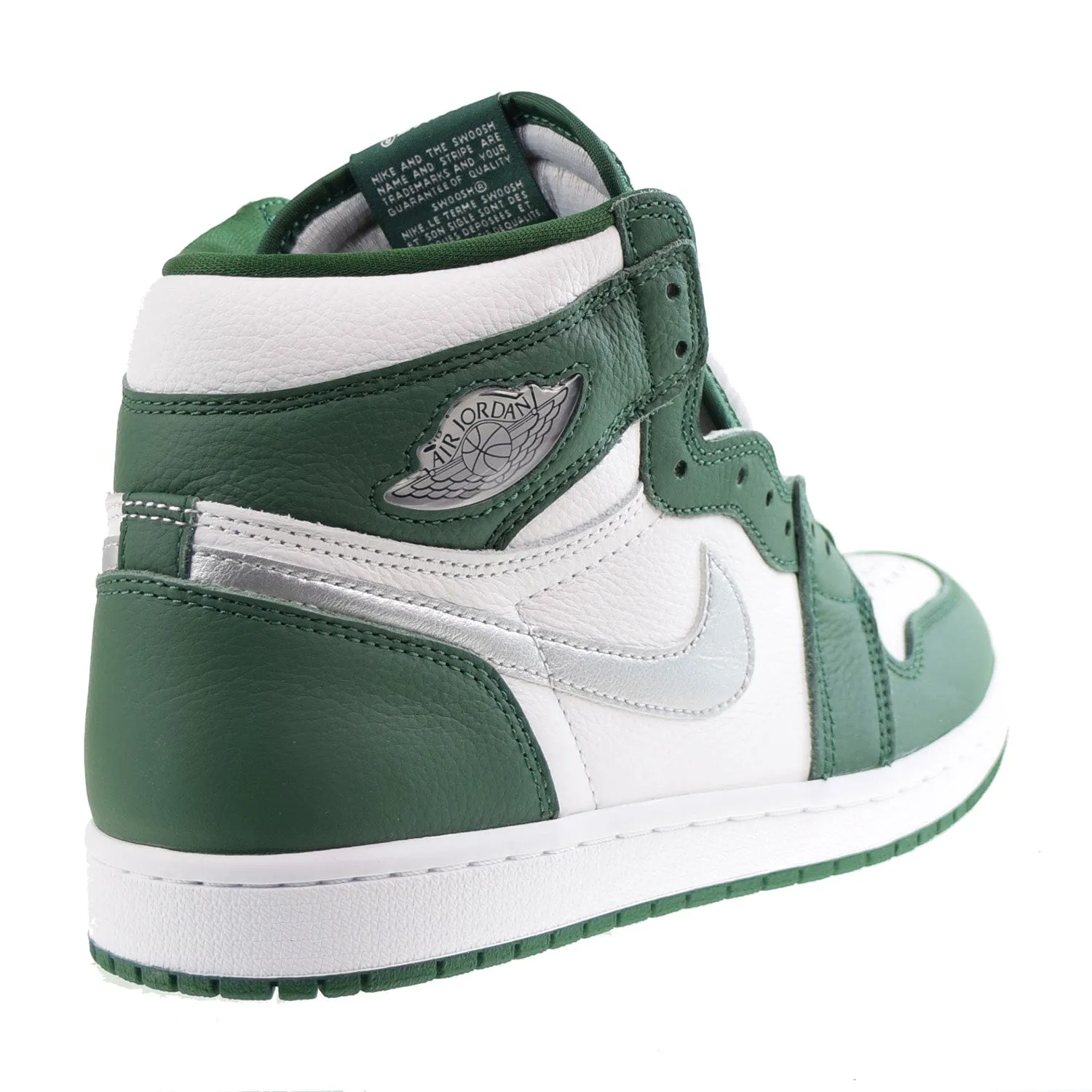 Jordan 1 Retro High OG Men's Shoes Gorge Green-Metallic Silver