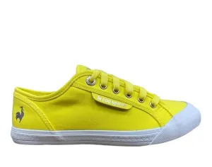 Le Coq Sportif scarpa sneakers da adulti in tela  Deuville Plus 1311695 giallo limone