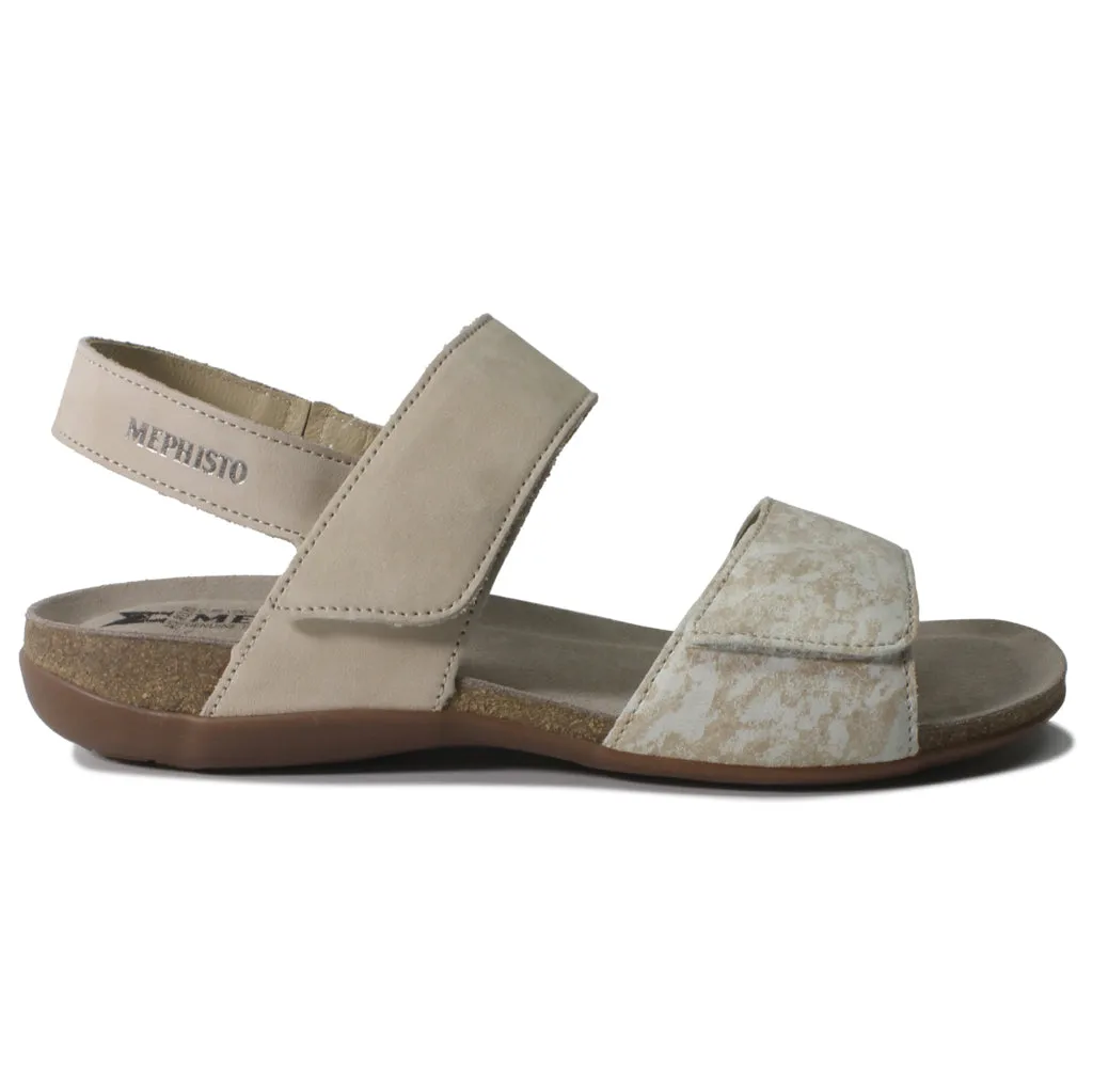 Mephisto Agave Nubuck Leather Women's Cork Sandals