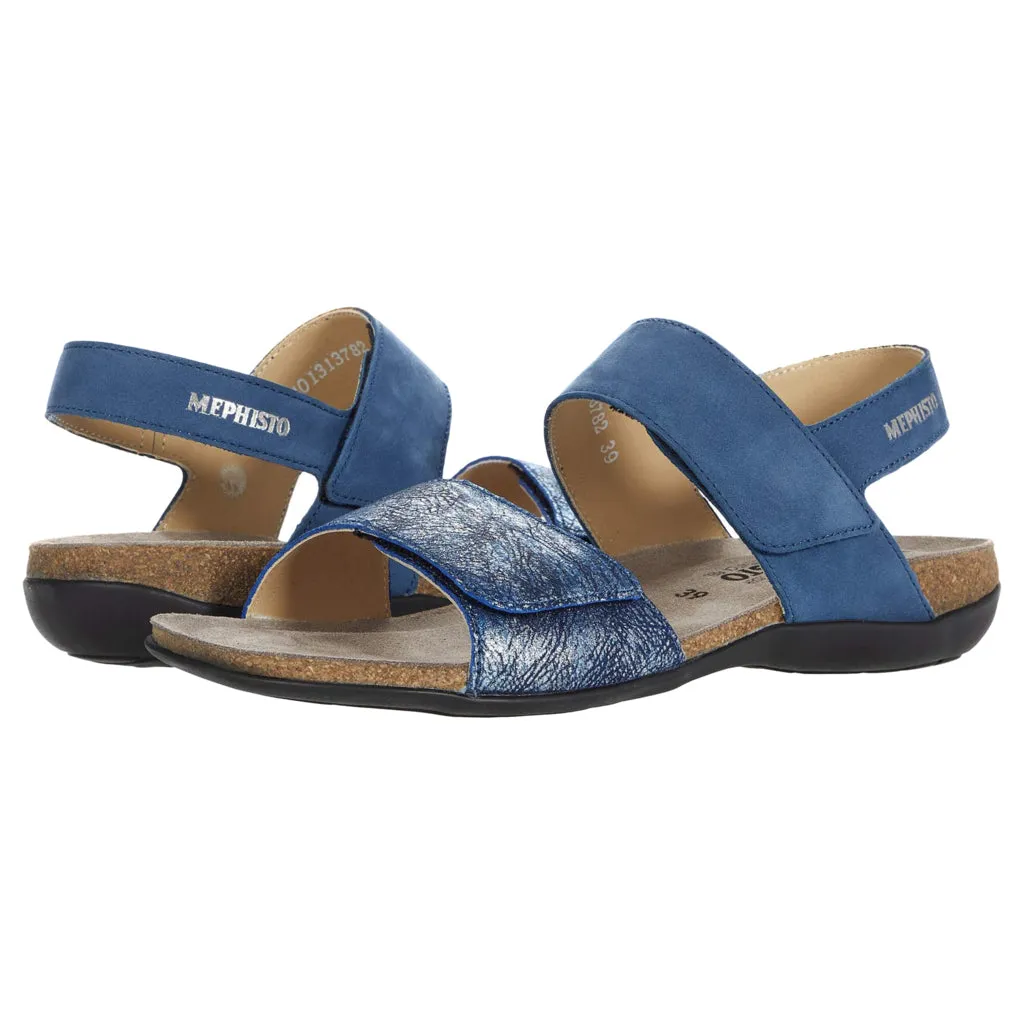 Mephisto Agave Nubuck Leather Women's Cork Sandals
