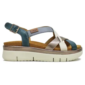 Pikolinos Palma Leather Women's Slingback Wedge Sandals
