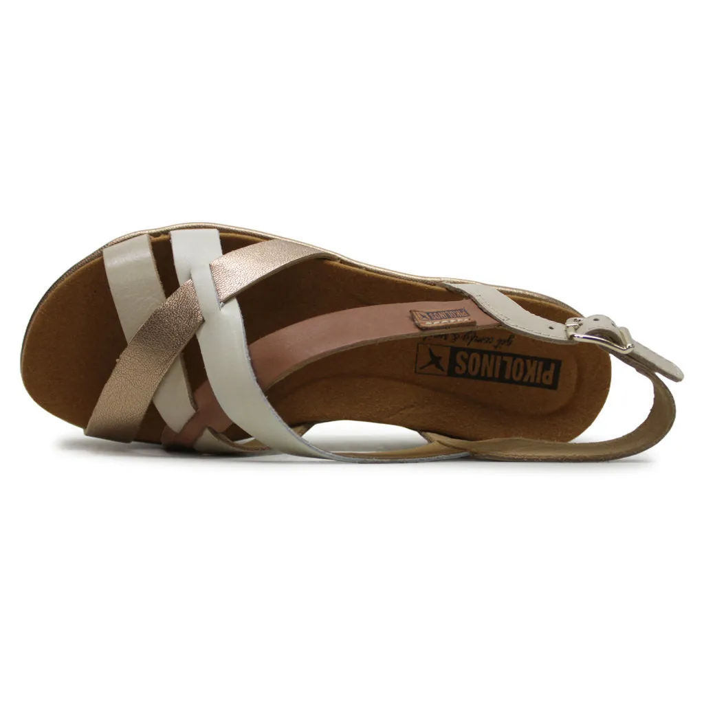 Pikolinos Palma Leather Women's Slingback Wedge Sandals