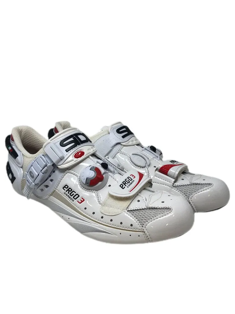 Sidi Ergo 3 Carbon Bike Shoes, Red/White, 42