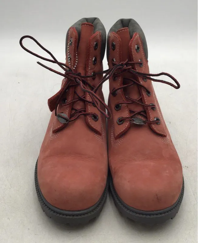 Timberland Women's Waterville Rosebud 20378 Salmon Leather Hiking Boots- Size 9M